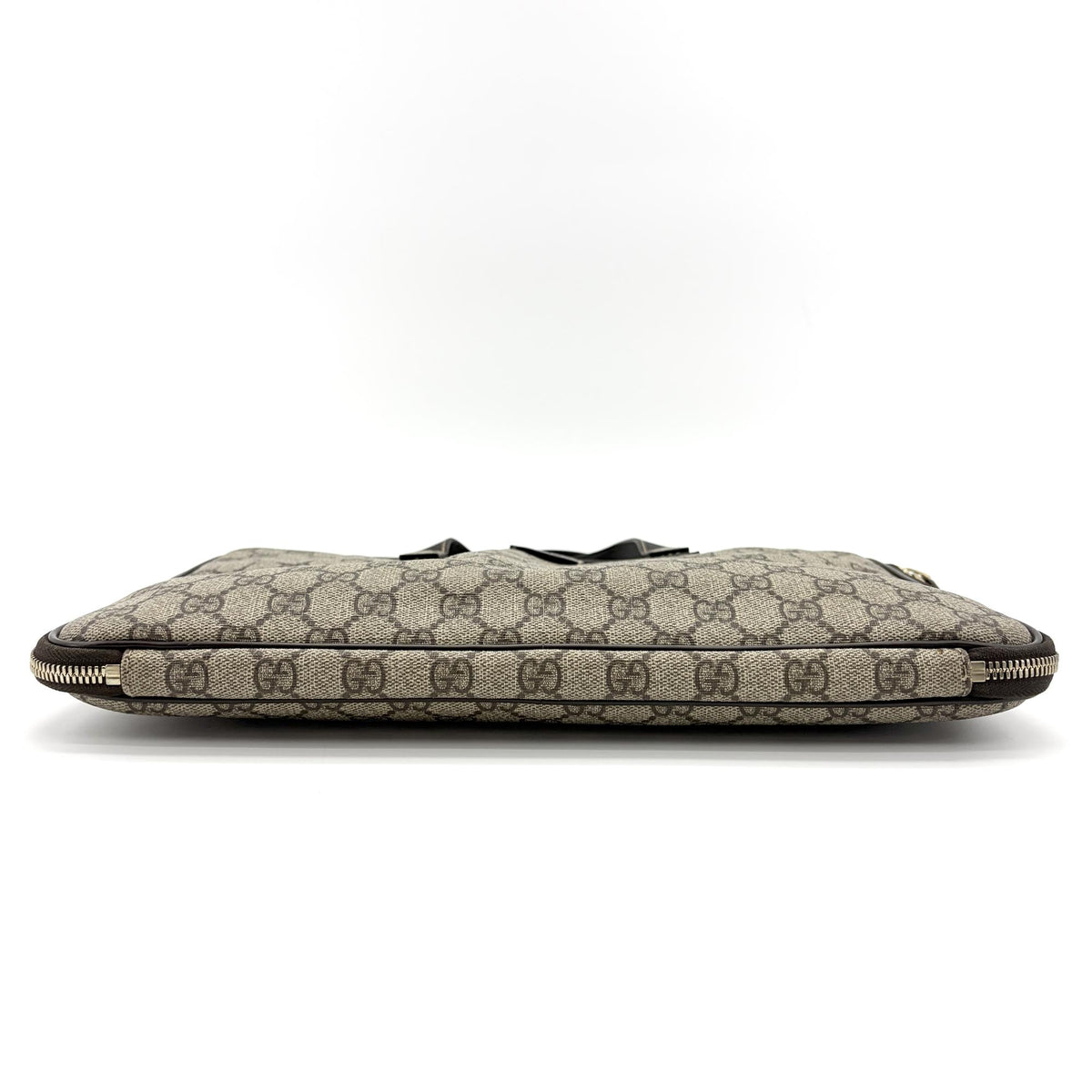 Gucci Laptop GG Coated Canvas, Brown, Canvas, Handbag