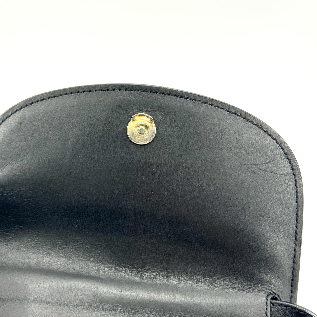 Saint Laurent Kaia Leather, Black, Leather, Shoulder Bag