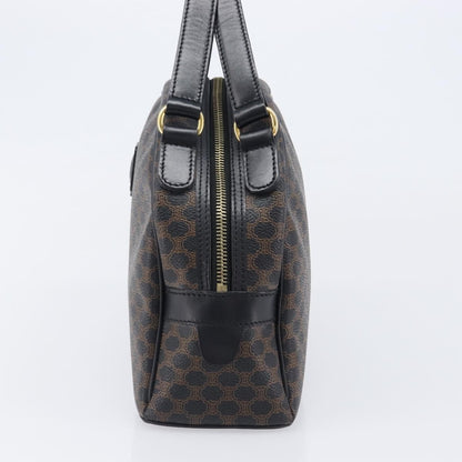 Celine Top Handle Leather, Black, PVC, Handbag