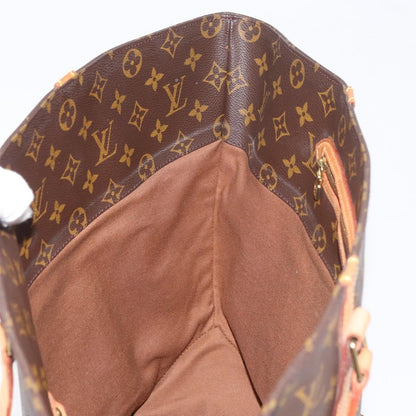 Louis Vuitton Shopping Sac Monogram Canvas, Brown, Canvas, Handbag