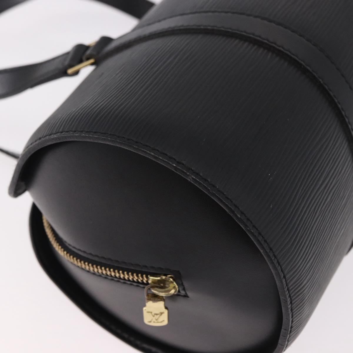 Louis Vuitton Soufflot Epi Leather, Black, Leather, Handbag