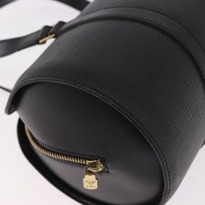Louis Vuitton Soufflot Epi Leather, Black, Leather, Handbag