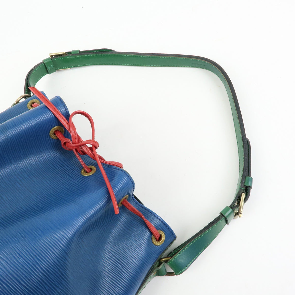 Louis Vuitton Tricolor Noe Epi Leather, Blue, Leather, Handbag
