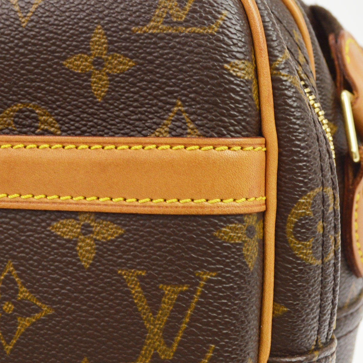 Louis Vuitton Reporter Monogram Canvas, Brown, Canvas, Shoulder Bag