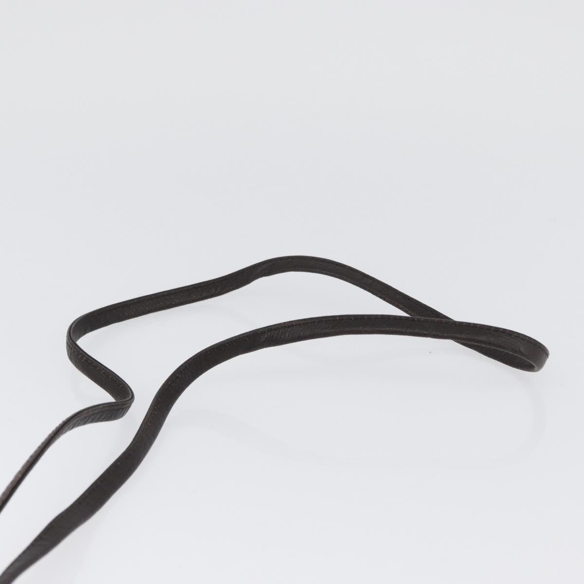 Christian Dior Vintage CD Logo Leather, Brown, Leather, Shoulder Bag