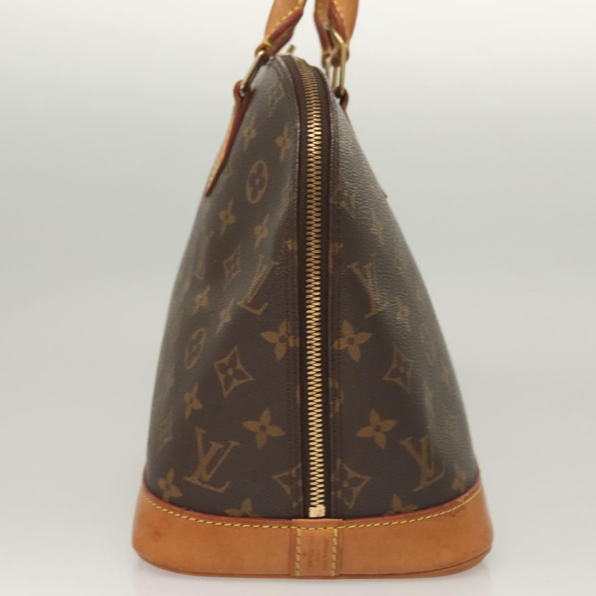Louis Vuitton Alma Handbag Monogram Canvas, BROWN, CANVAS, Handbag