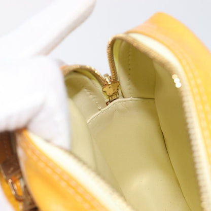 Louis Vuitton Wooster Monogram Vernis, Yellow, Patent Leather, Handbag