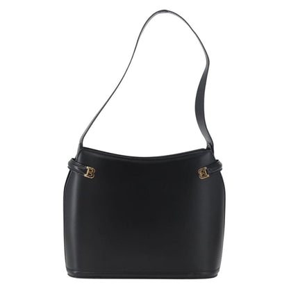 Bally Vintage Leather, Black, Leather, Shoulder Bag