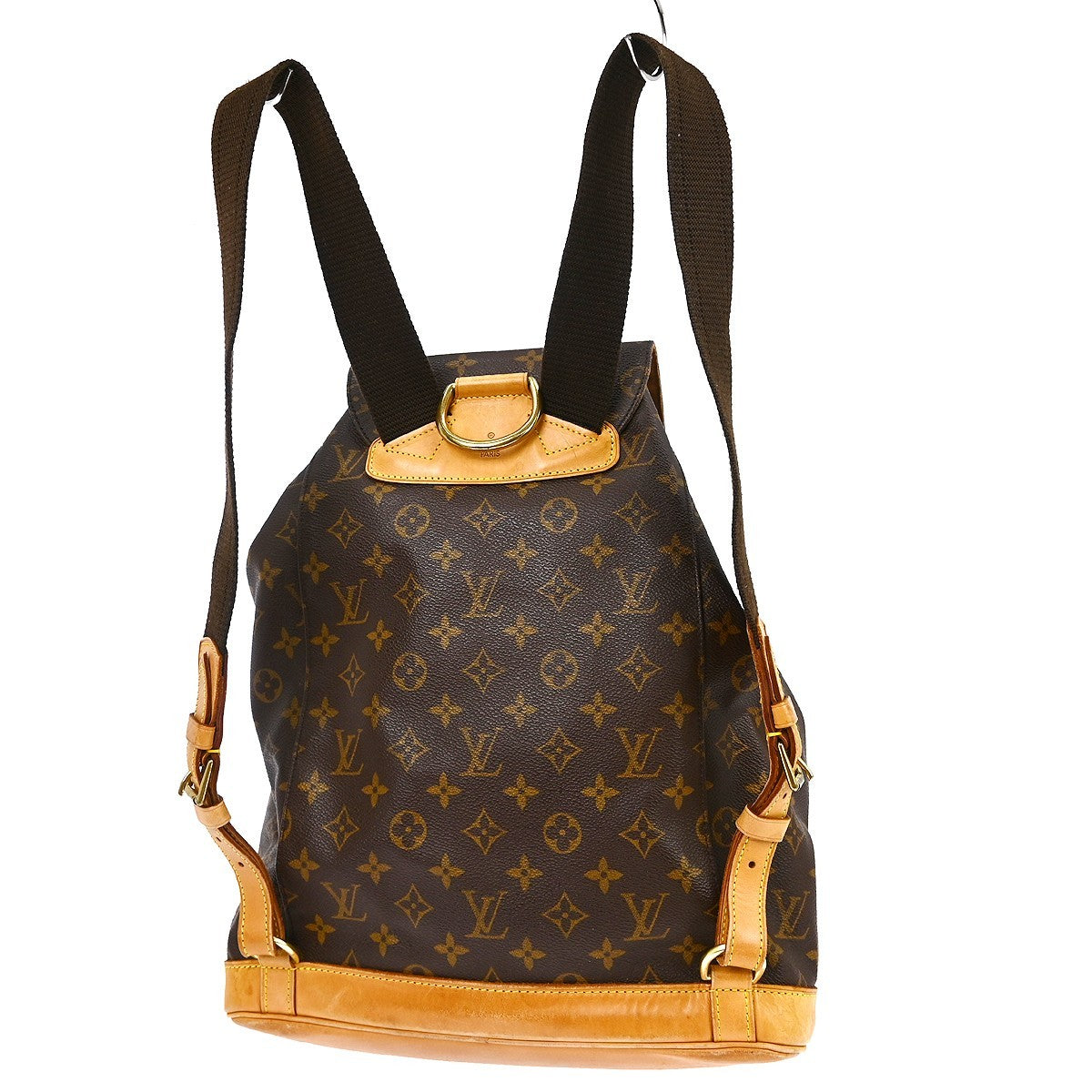 Louis Vuitton Vintage Montsouris Monogram Canvas, Brown, Canvas, Backpack