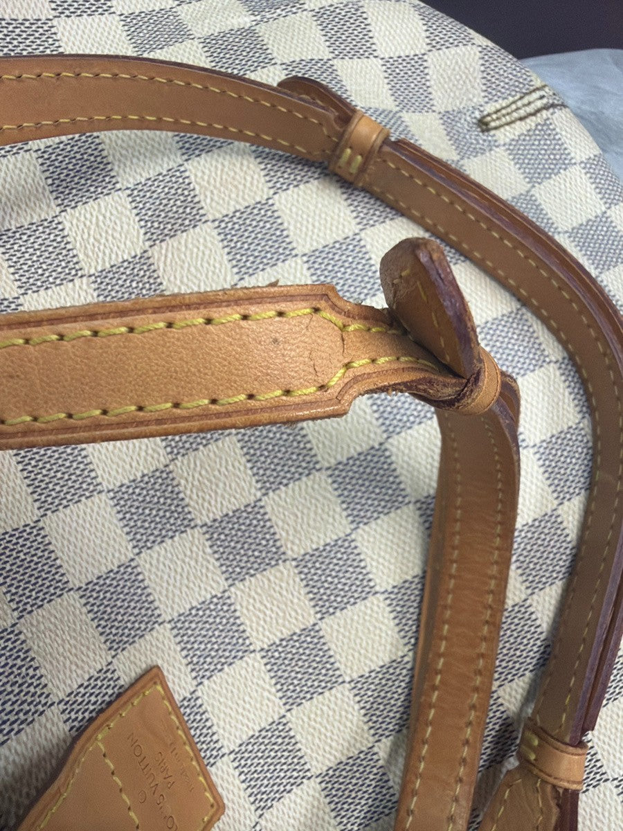 Louis Vuitton Salina Damier, White, Canvas, Handbag