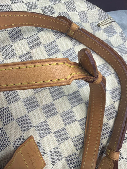 Louis Vuitton Salina Damier, White, Canvas, Handbag