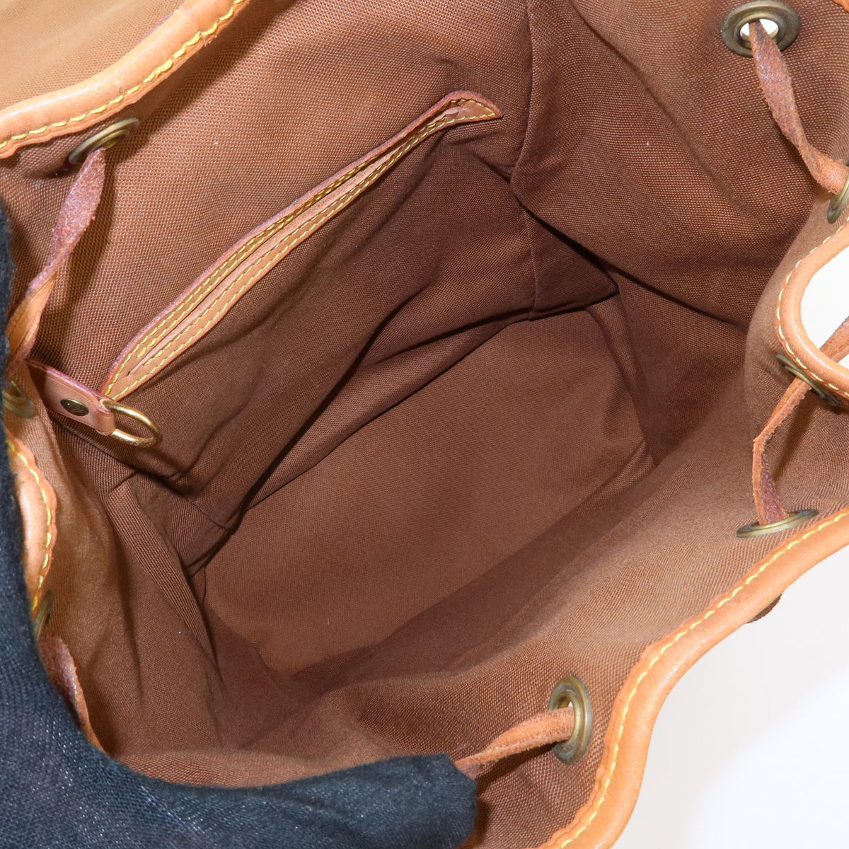 Louis Vuitton Vintage Montsouris Monogram Canvas, Brown, Canvas, Backpack