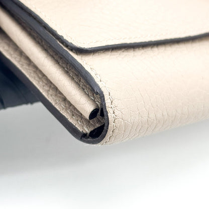 Louis Vuitton Louise Clutch Leather, Beige, Leather, Clutch