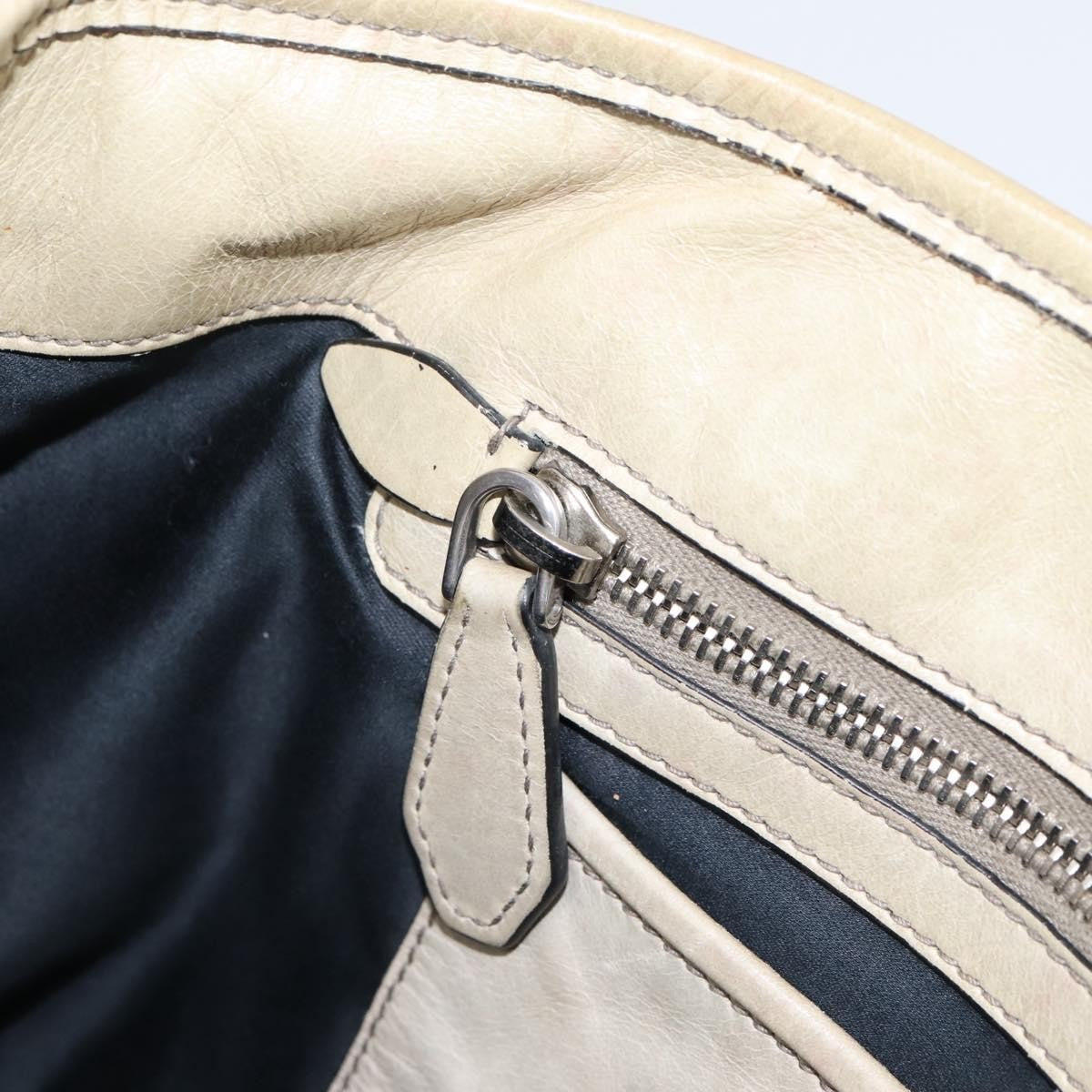 Miu Miu Bow Satchel Cervo Leather, Beige, Leather, Handbag