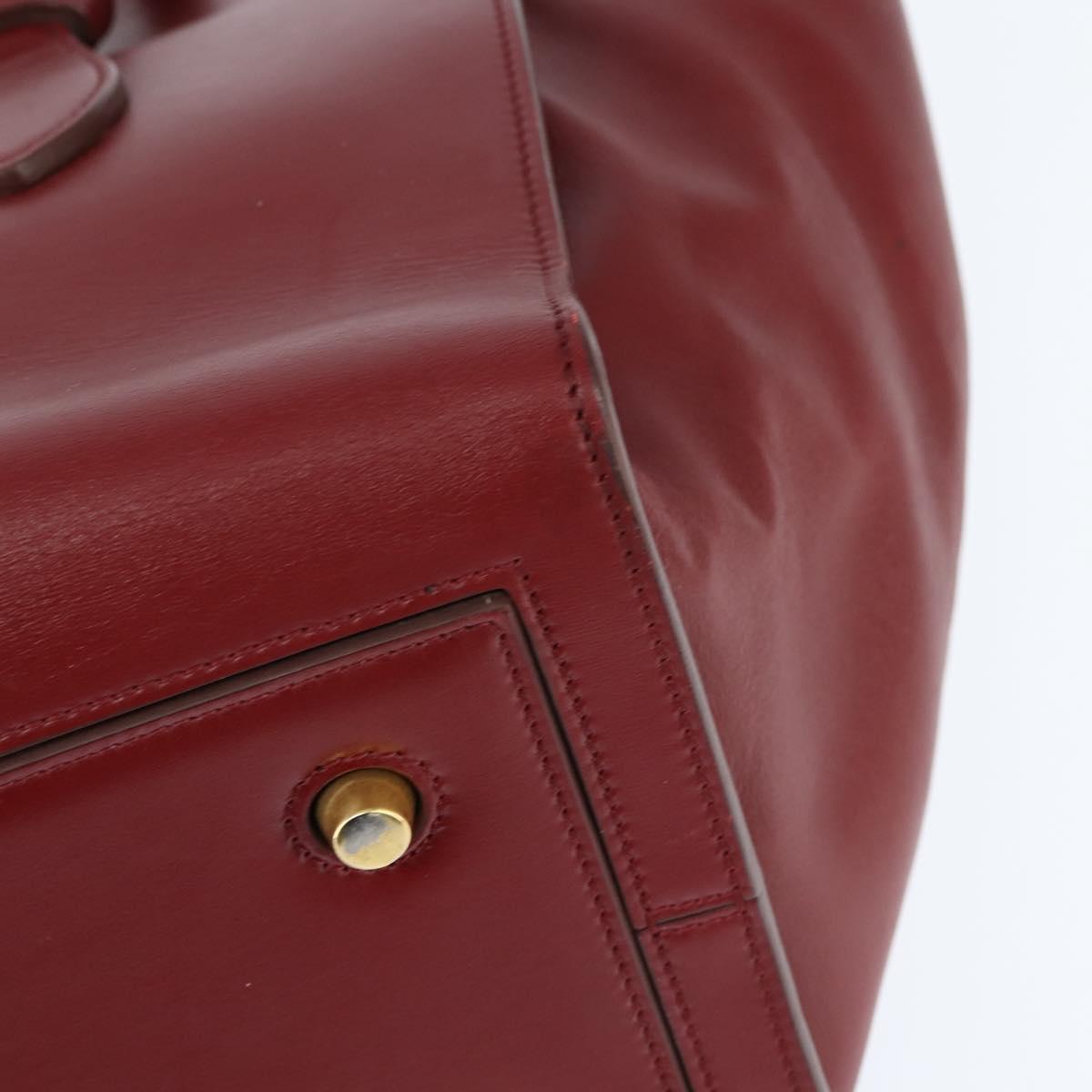 Celine Tie Tote leather, RED, LEATHER, Tote bag