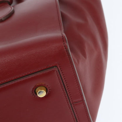 Celine Tie Tote leather, RED, LEATHER, Tote bag