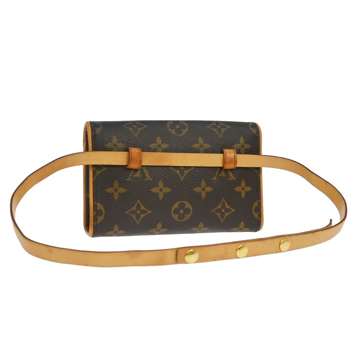 Louis Vuitton Florentine Canvas, Brown, Canvas, Clutch
