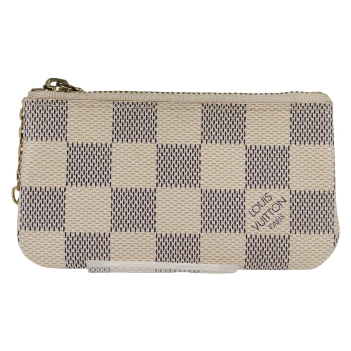 Louis Vuitton Pochette clés NM Canvas, White, Canvas, Wallet