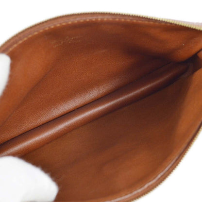 Louis Vuitton Charms Pochette PVC Over Printed Silk, Brown, Leather, Clutch