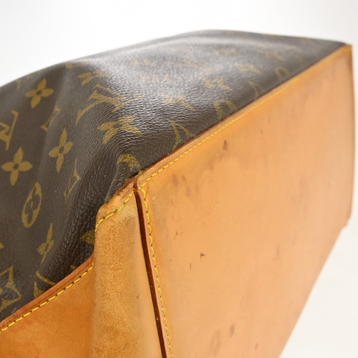 Louis Vuitton Cabas Mezzo Monogram Canvas, Brown, Canvas, Shoulder Bag