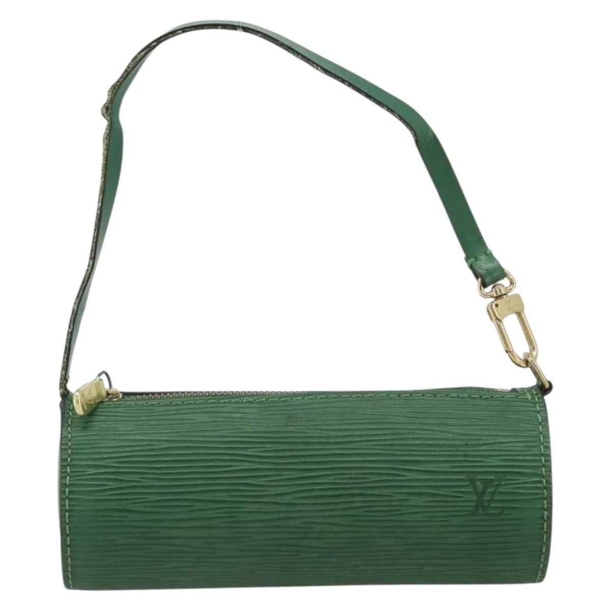 Louis Vuitton Soufflot Pochette Epi Leather, Green, Leather, Clutch