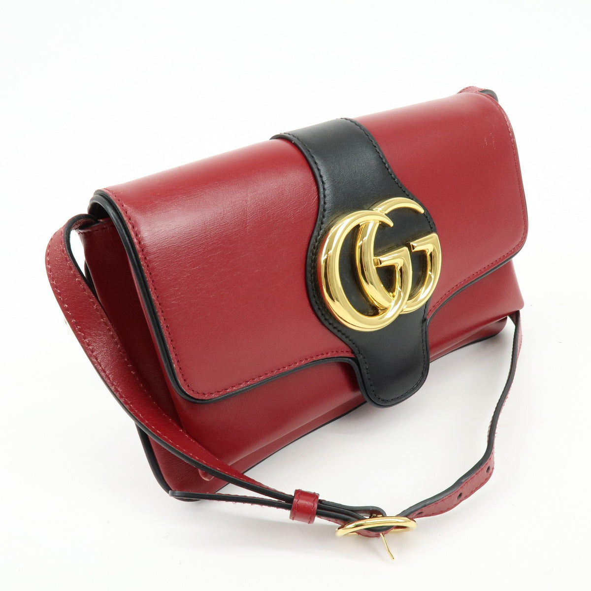 Gucci Arli Leather, Red, Leather, Shoulder Bag