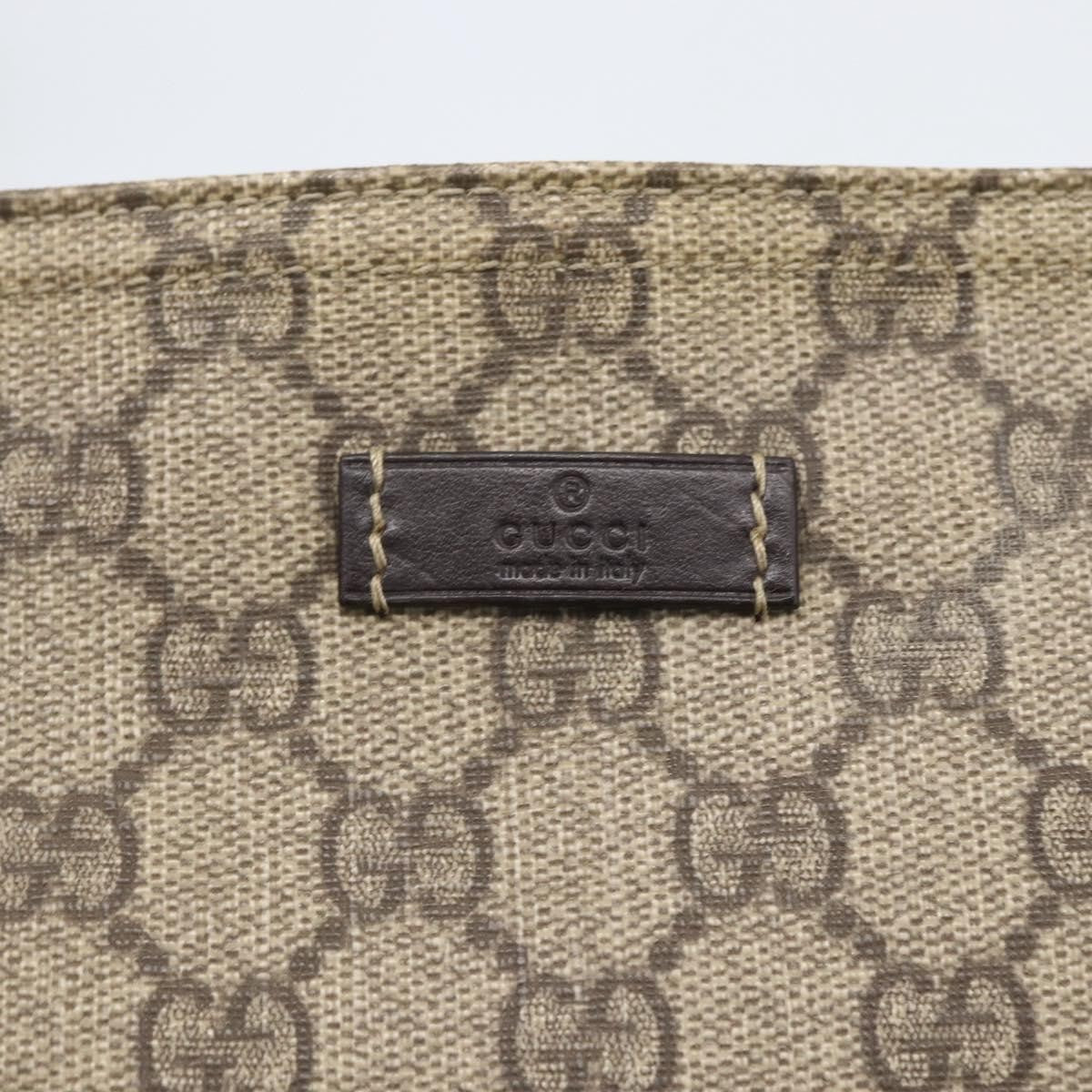 Gucci Zip Top Messenger GG Coated Canvas, Beige, Canvas, Shoulder Bag