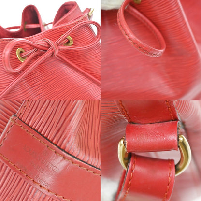 Louis Vuitton Petit Noe Epi Leather, Red, Leather, Handbag
