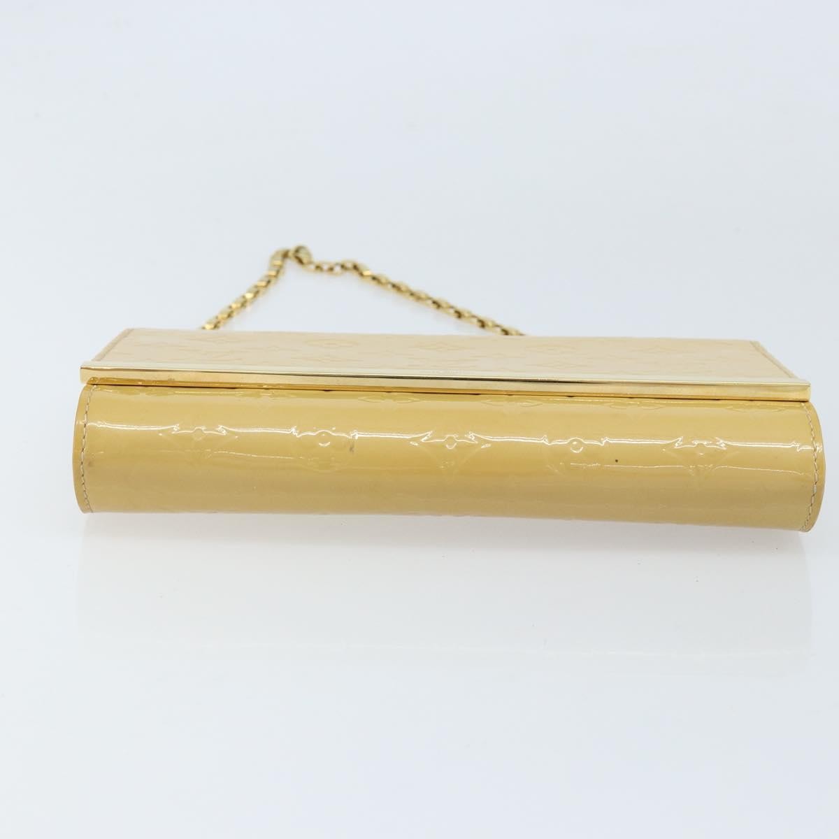 Louis Vuitton Ana Monogram Vernis, Yellow, Patent Leather, Handbag