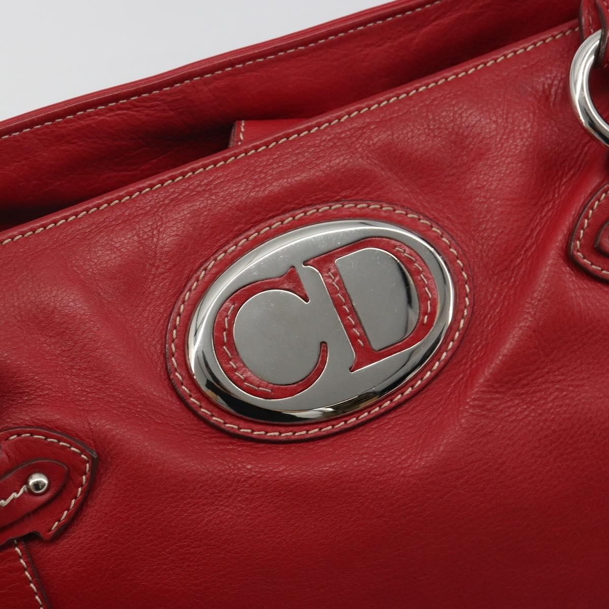 Christian Dior CD Shoulder bag Leather, Red, Leather, Shoulder Bag