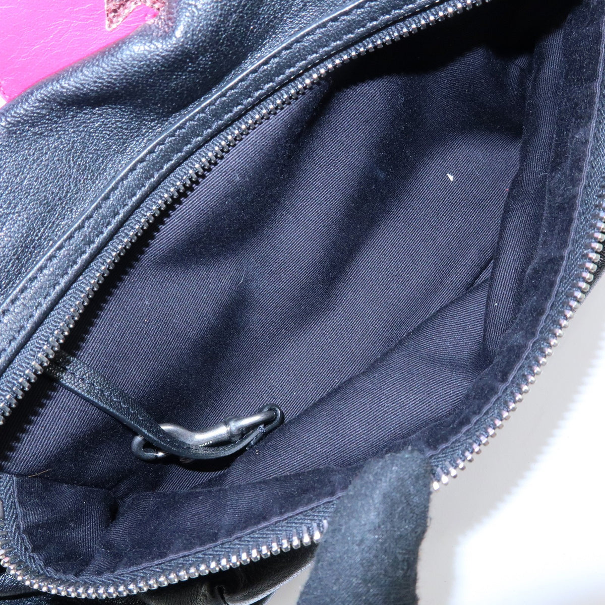 Saint Laurent City Patchwork Leather, Black, Leather, Backpack