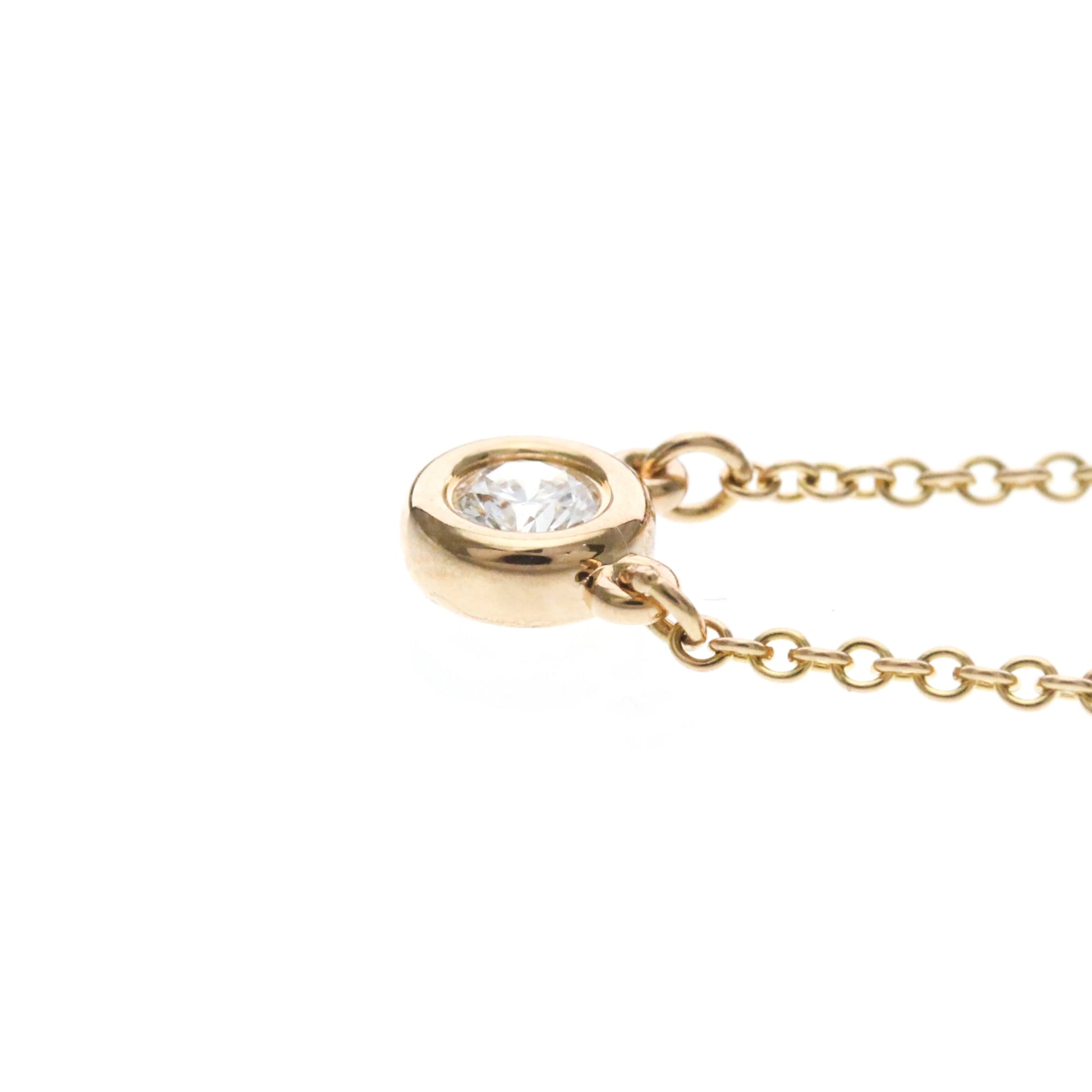 Tiffany & Co. Elsa Peretti Diamonds By The Yard 18K Rose Gold with Diamond, Gold, Pink Gold, Necklace