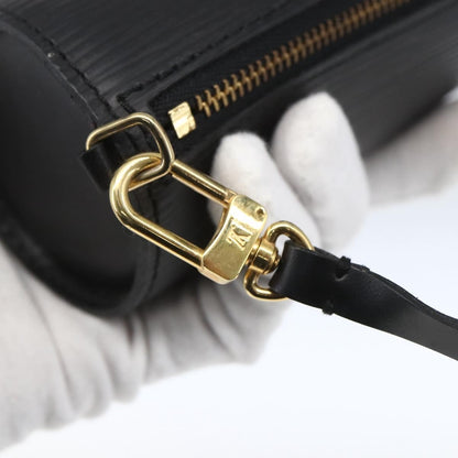 Louis Vuitton Soufflot Pochette Epi Leather, Black, Leather, Clutch