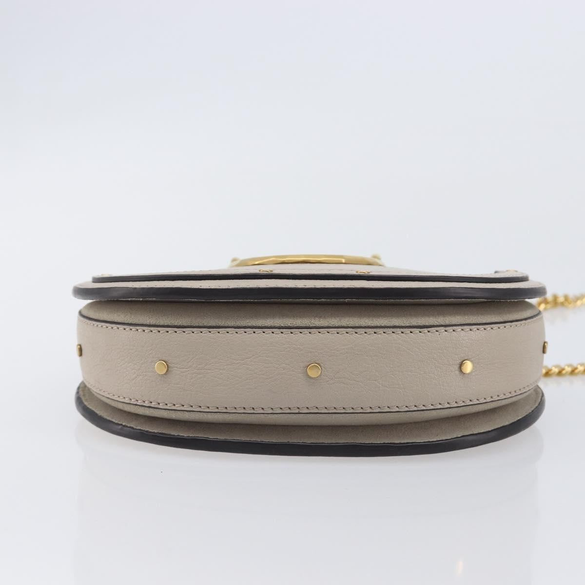 Chloe Pixie Belt Leather and Suede, Beige, Leather, Handbag