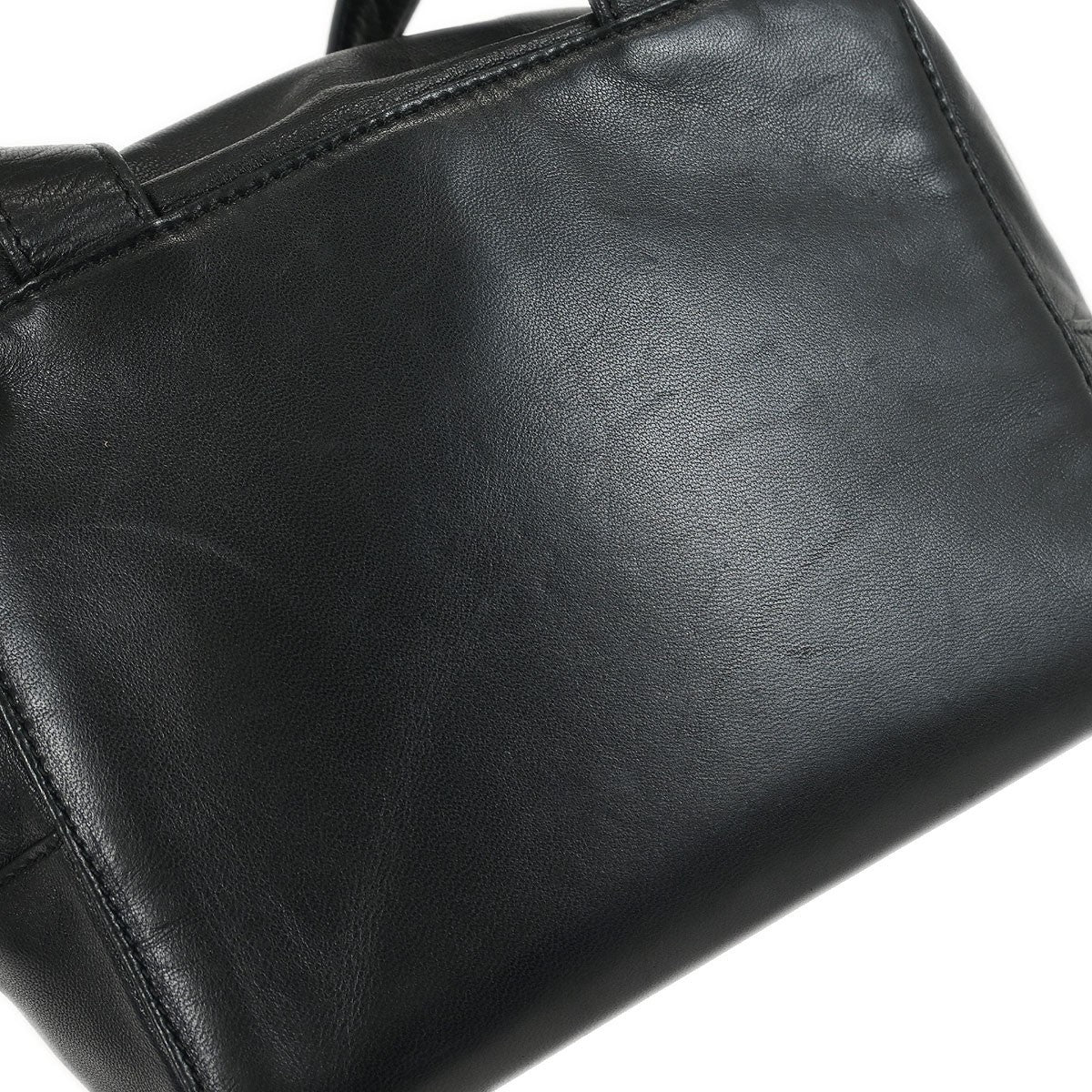 Loewe Anagram Leather, Black, Leather, Handbag