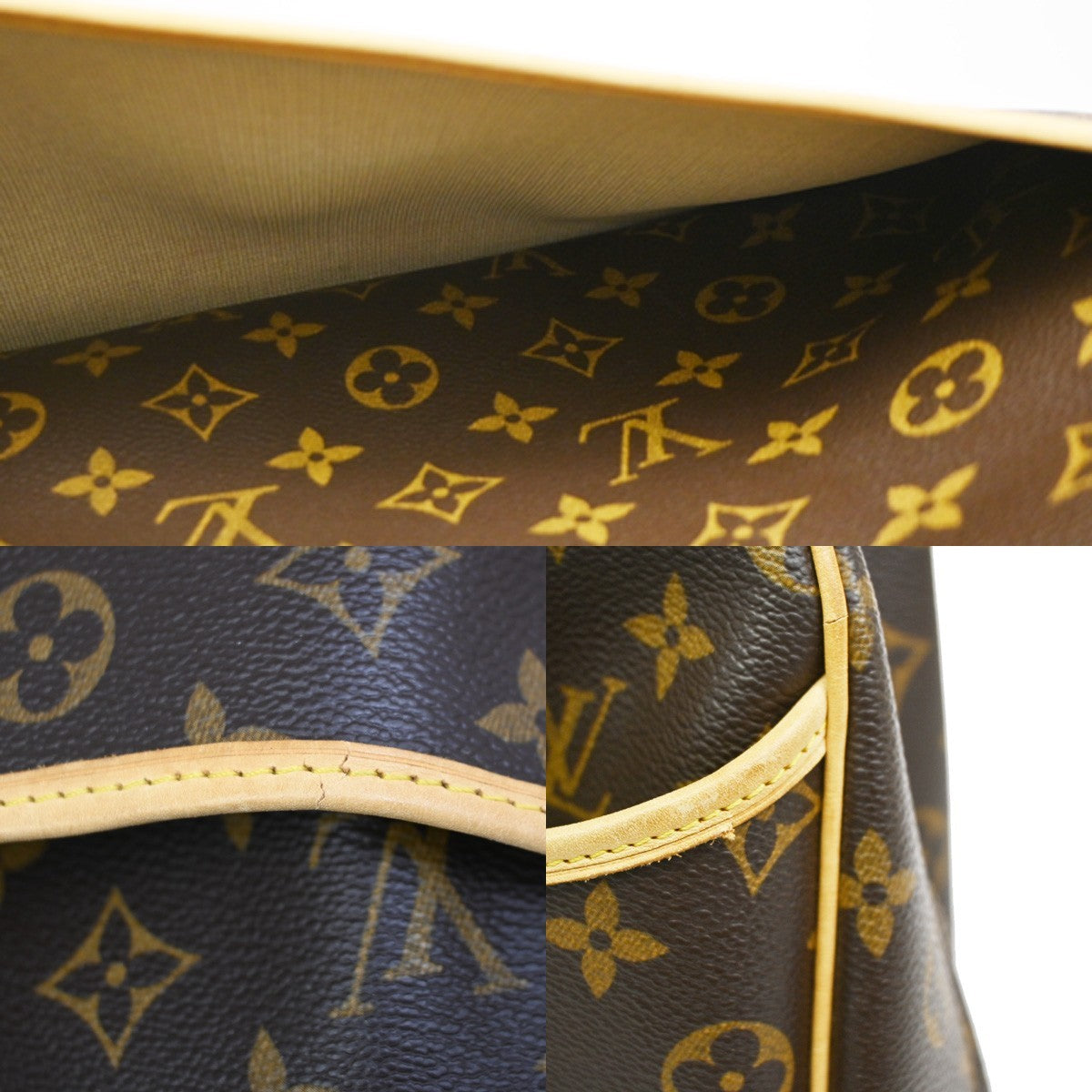 Louis Vuitton Deauville Monogram Canvas, Brown, Canvas, Handbag