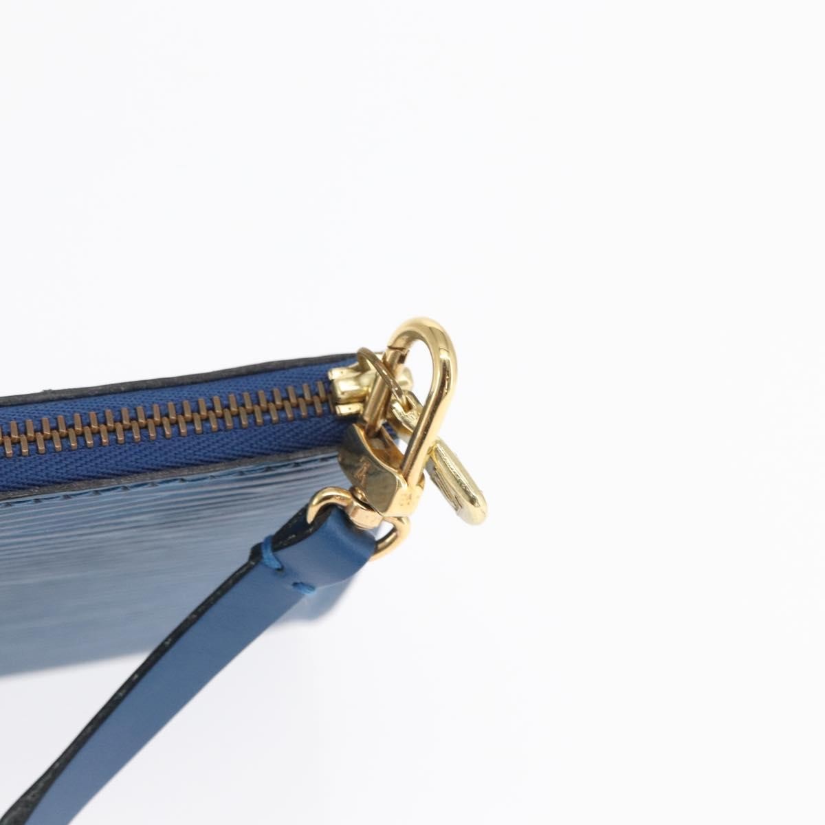 Louis Vuitton Pochette Accessoires Epi Leather, Blue, Leather, Clutch