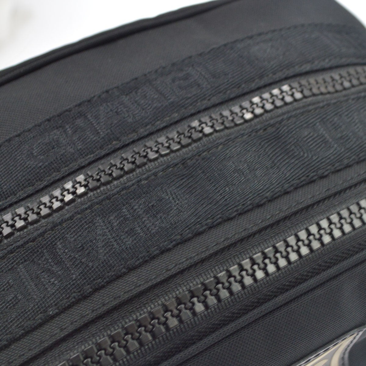 Chanel Sport Double Zip Nylon, Black, Nylon, Clutch