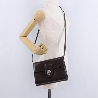 Gucci Vintage Leather, Brown, Leather, Shoulder Bag