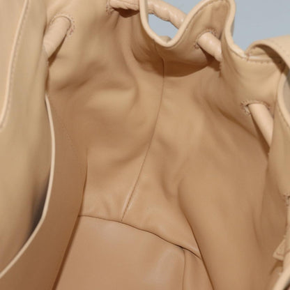 Bottega Veneta Beak Leather, Beige, Leather, Tote Bag
