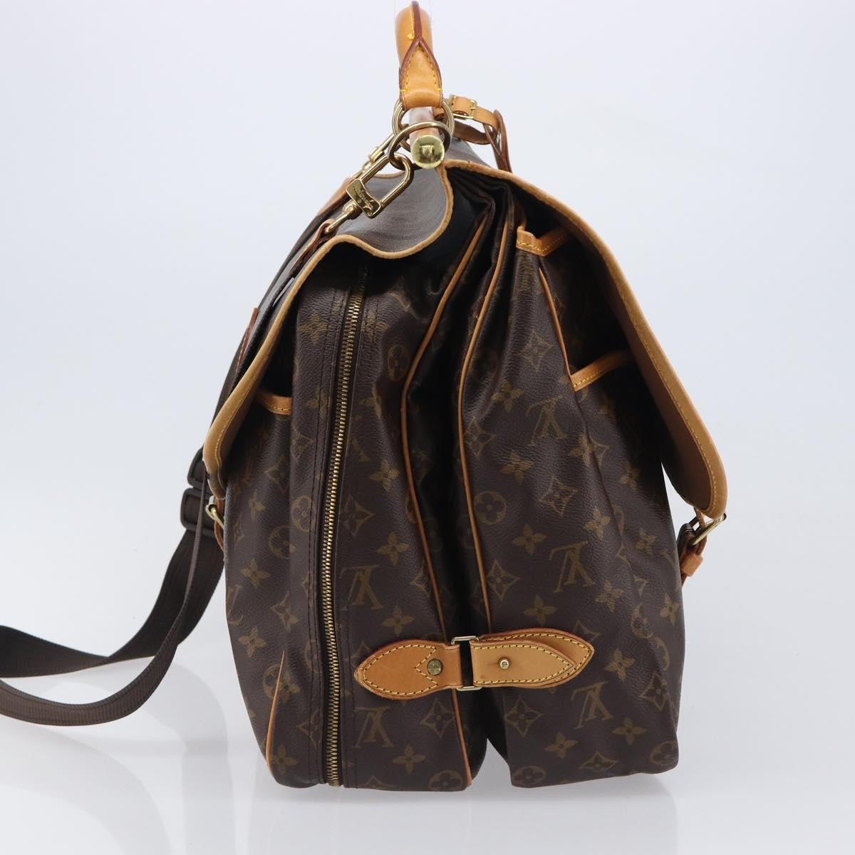 Louis Vuitton Sac Chasse Hunting Monogram Canvas, Brown, Canvas, Handbag