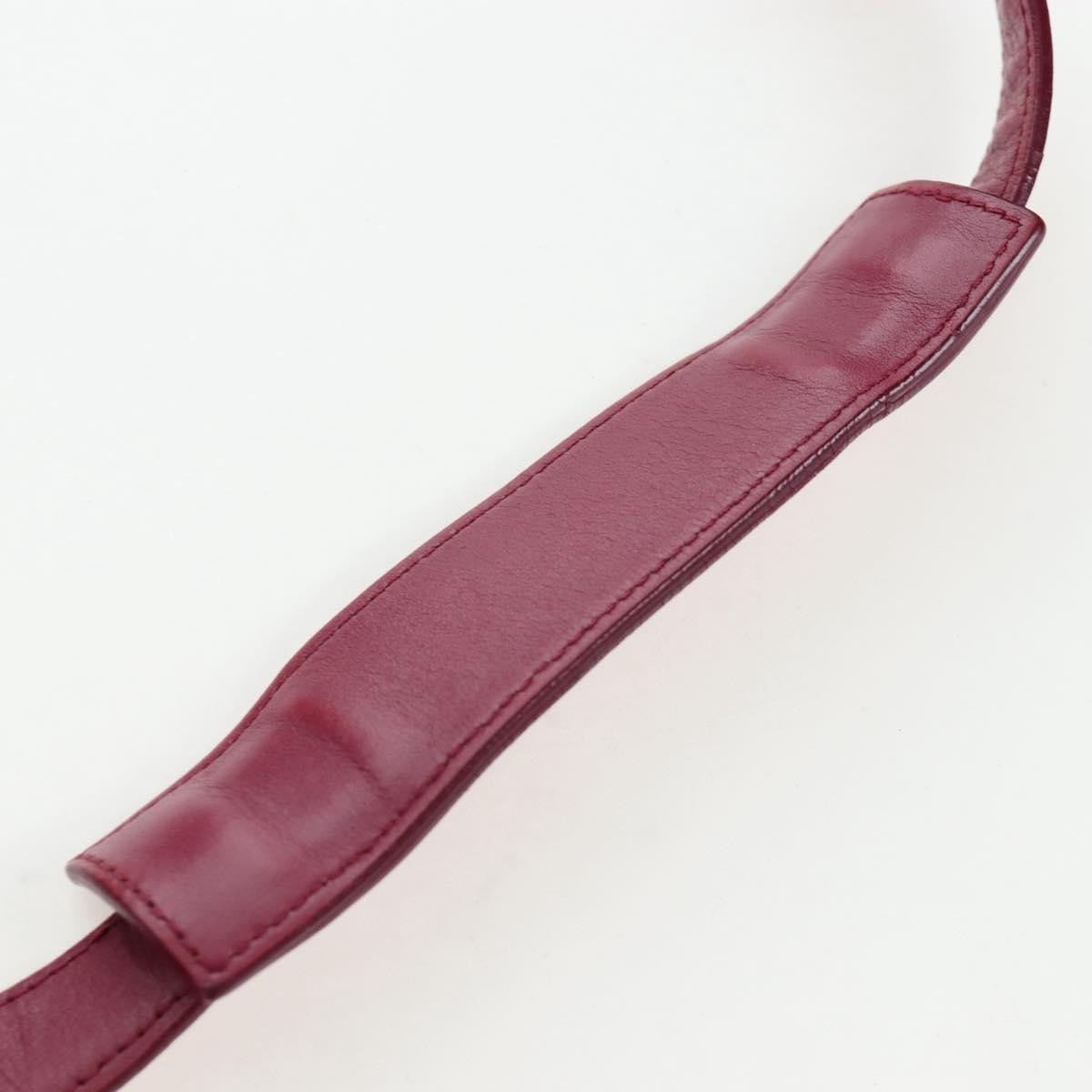 Celine Tricolor Trapeze Leather, Burgundy, Leather, Handbag