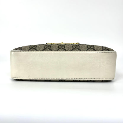 Gucci Horsebit 1955 Flap Pocket Camera GG Coated Canvas and Leather, Beige, Canvas, Shoulder Bag