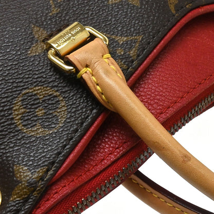 Louis Vuitton Pallas Tote Monogram Canvas with Leather, Brown, Canvas, Handbag