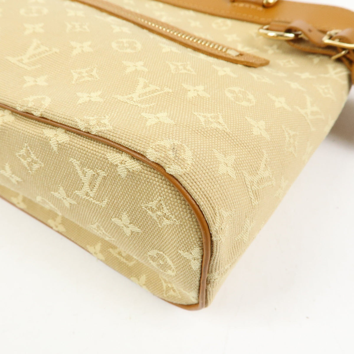 Louis Vuitton Lucille Mini Lin, Beige, Canvas, Handbag