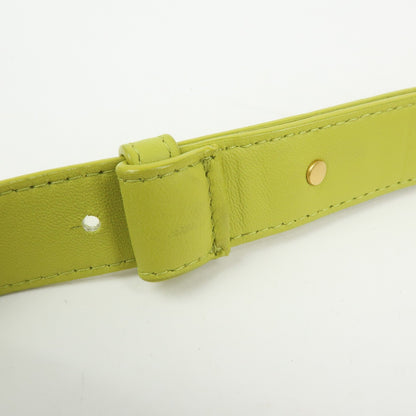 Bottega Veneta Cassette Belt Maxi Intrecciato Leather, Green, Leather, Clutch