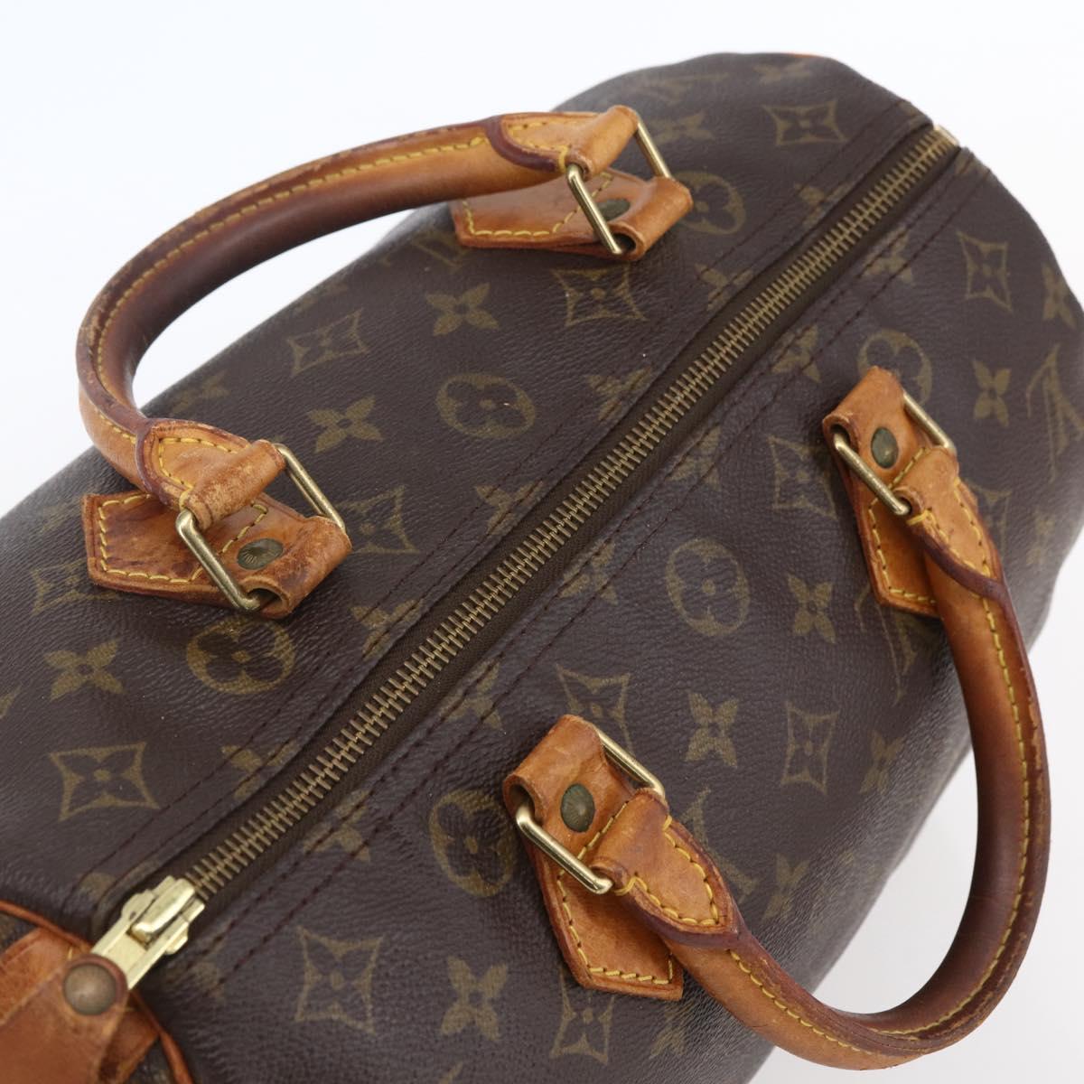 Louis Vuitton Speedy Handbag Monogram Canvas, BROWN, CANVAS, Handbag
