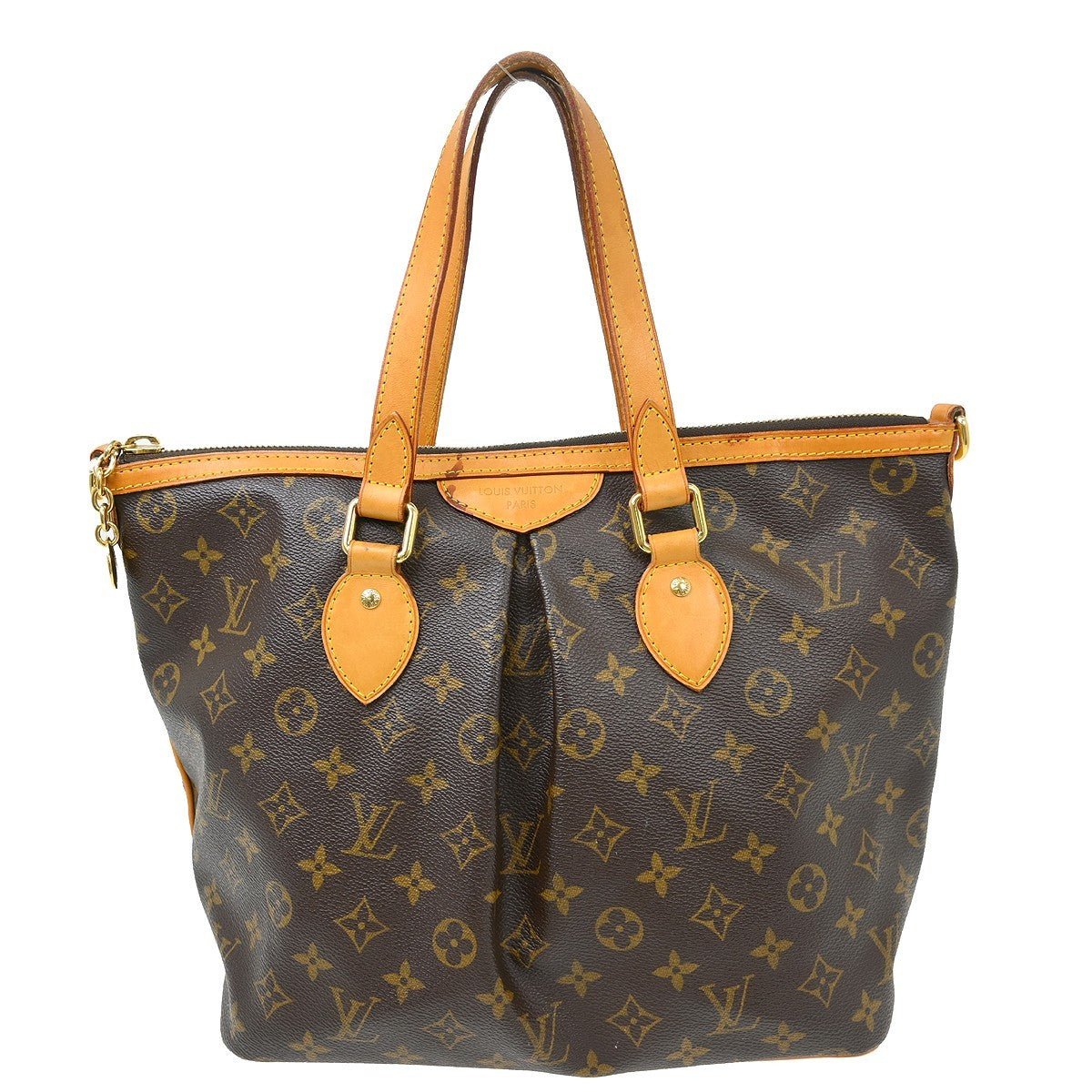 Louis Vuitton Palermo Monogram Canvas, Brown, Canvas, Tote Bag
