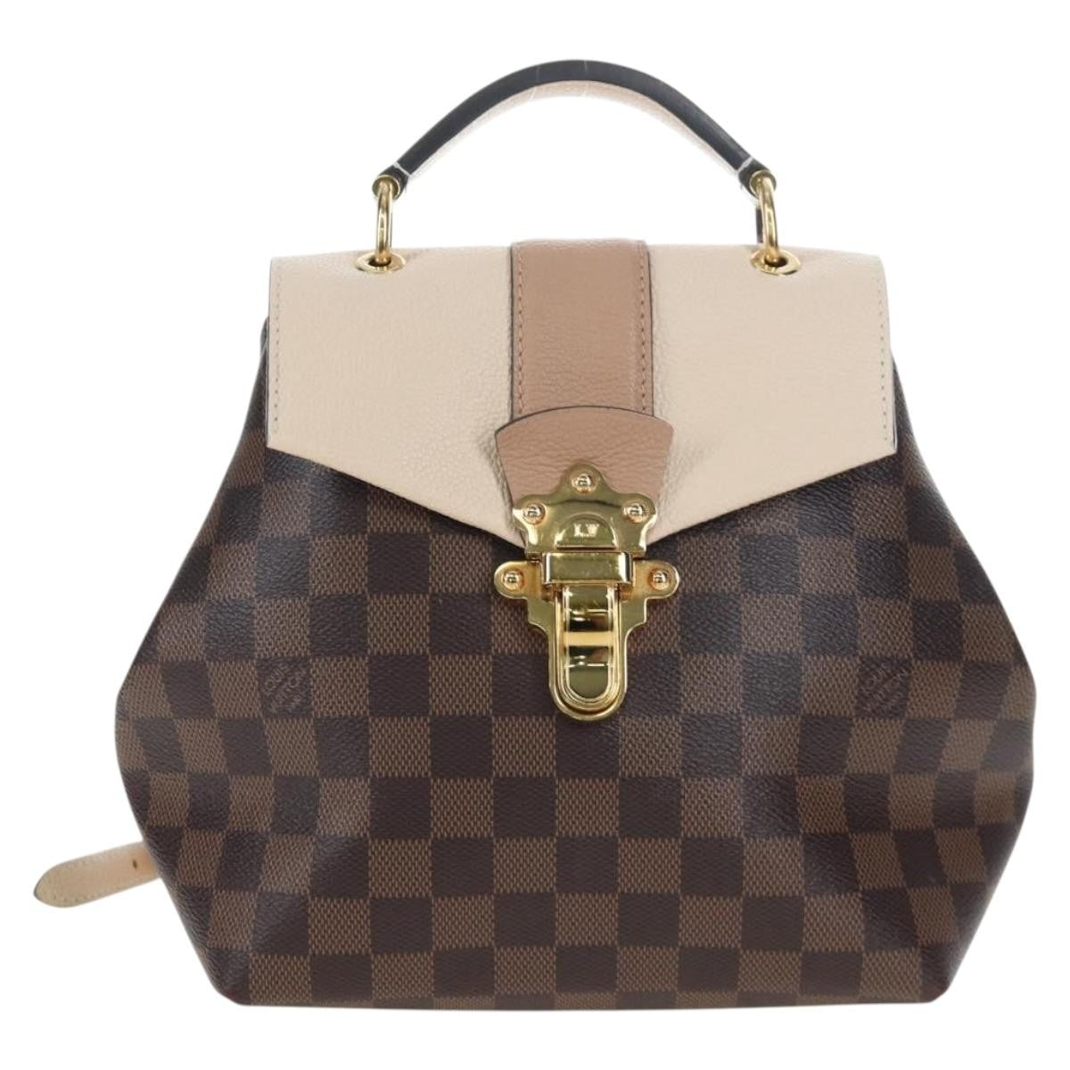 Louis Vuitton Clapton Backpack Damier and Leather, Brown, Canvas, Backpack