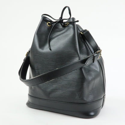 Louis Vuitton Noe Epi Leather, Black, Leather, Shoulder Bag